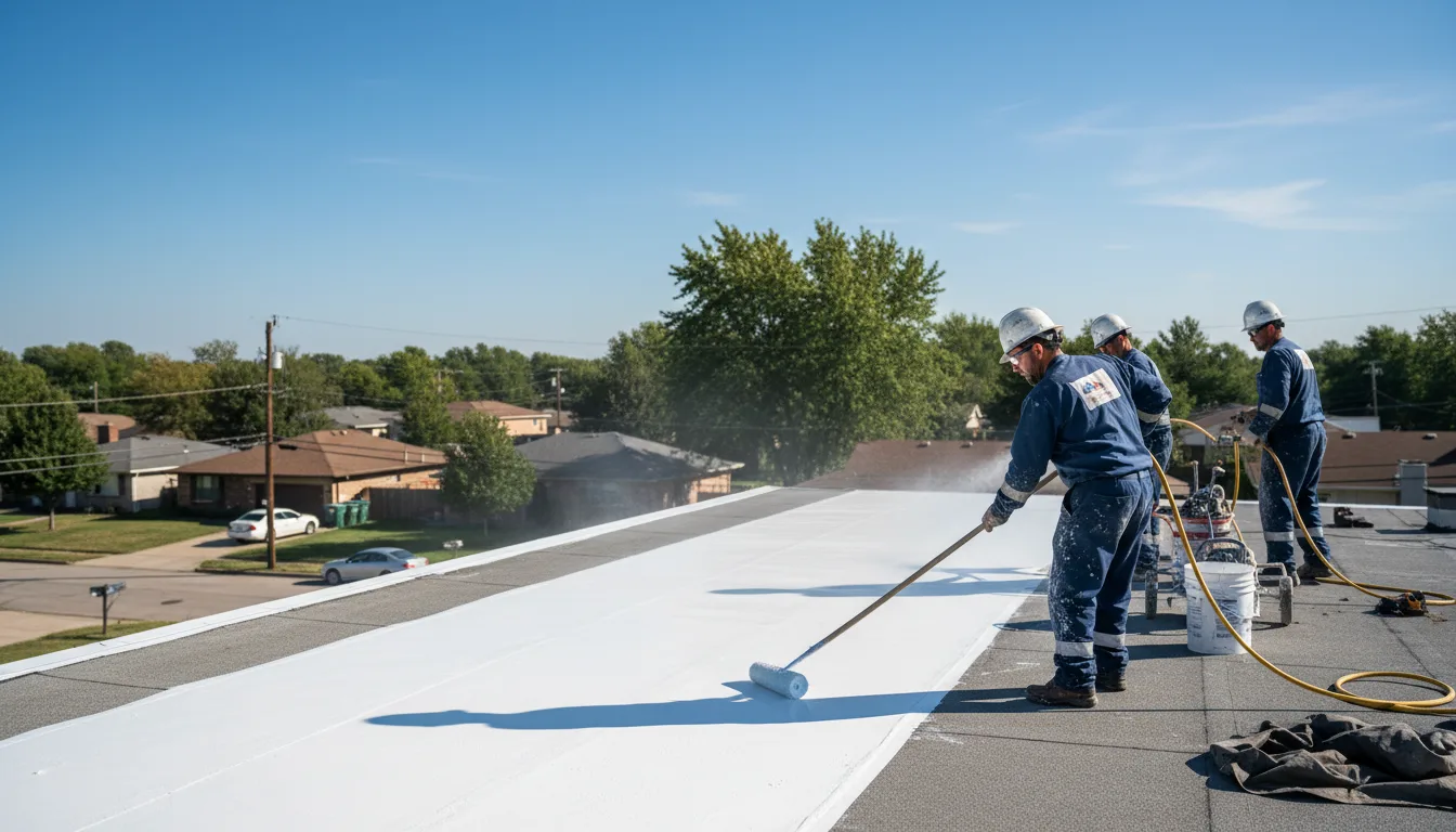 Commercial roof coating in Sunflower, AL near me